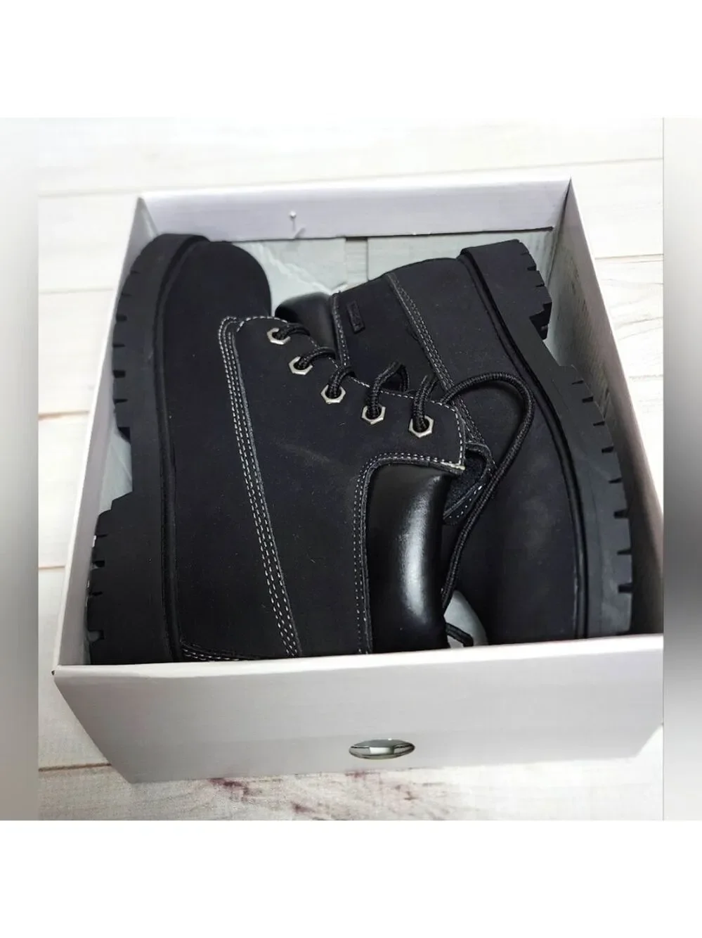 Outbound Trading Co Black Waterproof Boot - New In Box